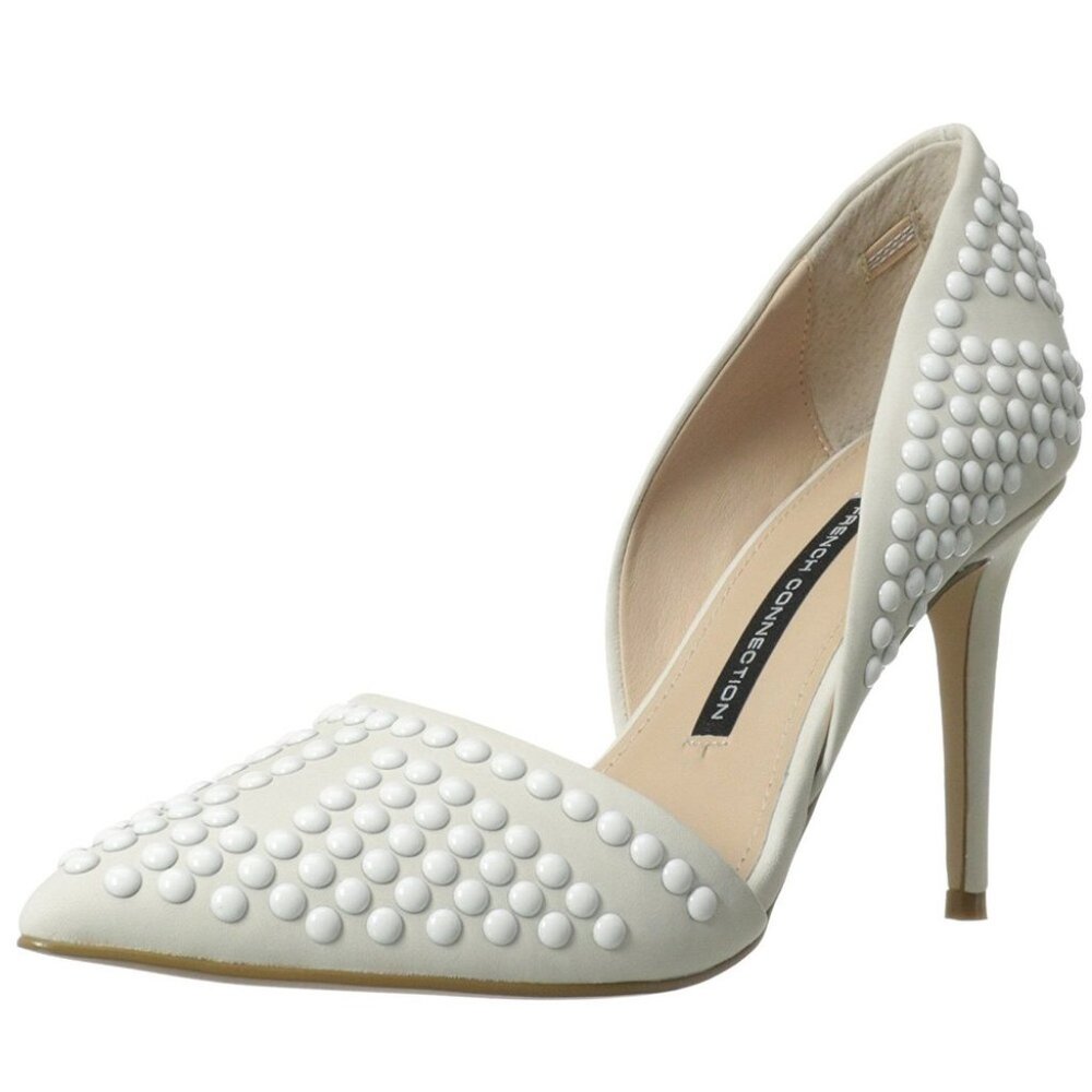French Connection Ellis Studded Pointed Toe Pumps - Picture 7 of 7